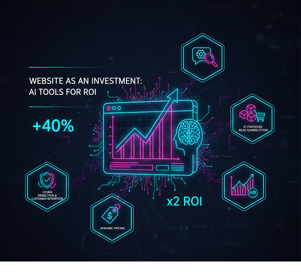 Сайт як інвестиція: 5 ШІ-інструментів, які гарантовано подвоять ROI вашої веб-платформи у 2025,2026,2027 роках